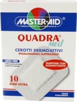 Master Aid Αυτοκόλλητα Επιθέματα Quadra Med 78x20mm 10τμχ