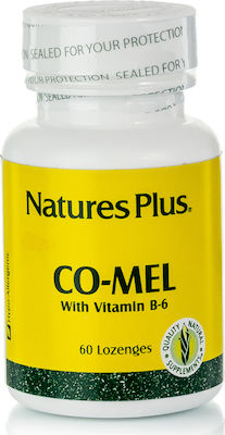 Natures Plus Co-Mel with B6 Συμπλήρωμα Μελατονίνης με Βιταμίνη B6 60 lozenges
