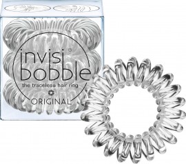 Ambitas Invisibobble Original Crystal Clear Λαστιχάκια Μαλλιών 3 Τεμάχια