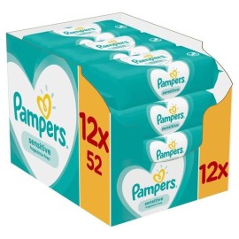 Pampers PROMO Baby Wipes Sensitive 12x52 Μωρομάντηλα