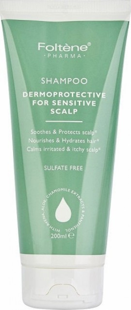 Foltène® Pharma Shampoo Dermoprotective For Sensitive Scalp Σαμπουάν Dermoprotective Με Απαλή Σύνθεση Για Καθημερινή Χρήση Χωρίς Θειικά Άλατα 200ml