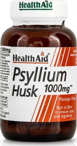 Health Aid Psyllium Husk 1000mg ΨΥΛΛΙΟ πεπτικές ίνες σε κάψουλες 60caps