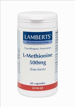 Lamberts L-Methionine 500mg, Συμπλήρωμα Διατροφής Μεθειονίνης για την Ανάπτυξη και Επιδιόρθωση των Ιστών, 60caps