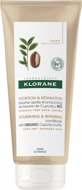 Klorane Nourishing  Repairing Conditioner with Organic Cupuacu Butter Μαλακτική Κρέμα Μαλλιών  200ml