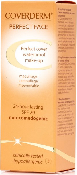 Coverderm Perfect Face Waterproof SPF20 03 30ml