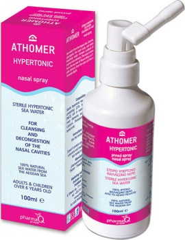 PharmaQ Athomer υπέρτονο ρινικό spray για τον καθαρισμό και την αποσυμφόρηση των ρινικών κοιλοτήτων 100ml