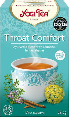 Yogi Tea Throat Comfort, Τσάι Που Καταπραΰνει Τον Πονόλαιμο 17 Φακελάκια