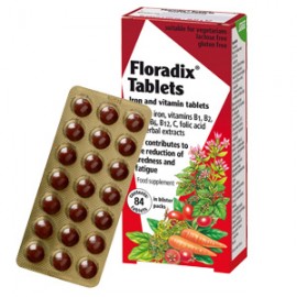 Power Health Floradix Τονωτικό Συμπλήρωμα Διατροφής για Γυναίκες με Οργανικό Σίδηρο, Βιταμίνες C & B Complex, 84 Ταμπλέτες