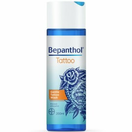 Bepanthol Tattoo Gentle Wash Απαλό Καθαριστικό Για Δέρματα Με Τατουάζ 200ml