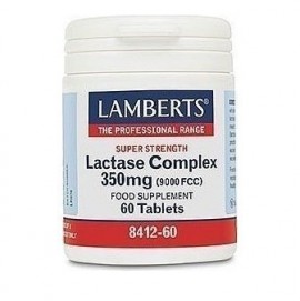 Lamberts Lactase Complex 350mg, Για Την Μείωση Συμπτωμάτων Δυσανεξίας στη Λακτόζη, 60 ταμπλέτες