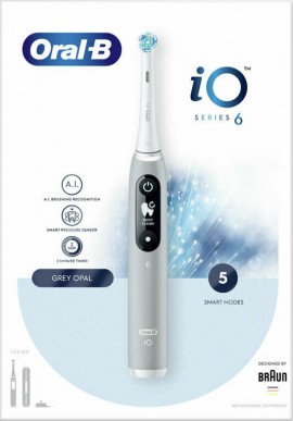 Oral-B IO Series 6 Ηλεκτρική Οδοντόβουρτσα με Αισθητήρα Πίεσης Grey