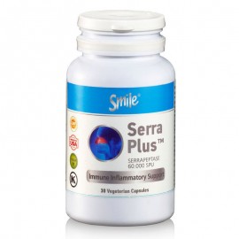Smile Serra Plus, ισχυρός συνδυασμός ενζύμων μαζί με Σερεπεπτάση, 30caps