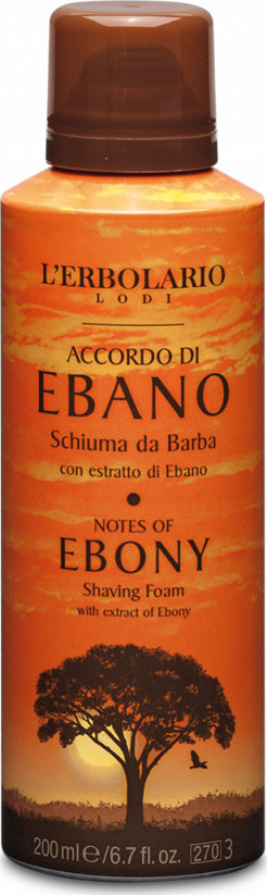 LErbolario Accordo Di Ebano Notes Of Ebony Shaving Foam Αφρός Ξυρίσματος 200ml