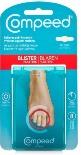Compeed Toe Blisters Plasters Επιθέματα Για Φουσκάλες 8 Τεμάχια  [55708699]