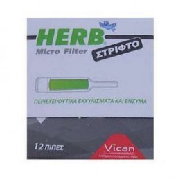 HERB Micro Filter, 12 πίπες για στριφτό τσιγάρο