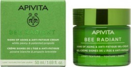 Apivita Bee Radiant Κρέμα Gel Λευκή Παιώνια & Πατενταρισμένη Πρόπολη Ελαφριάς Υφής Για Σημάδια Γήρανσης 50ml