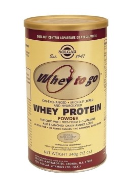Solgar Whey to Go Protein Βανίλια 340gr