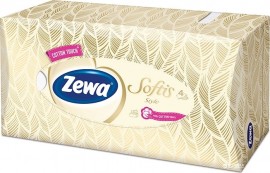 Zewa 80 Χαρτομάντηλα Softis Style Box Μπεζ 4 Φύλλων