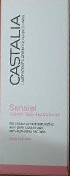Castalia Sensial Crème Yeux Hydratante Ενυδατική Κρέμα Ματιών, 15ml