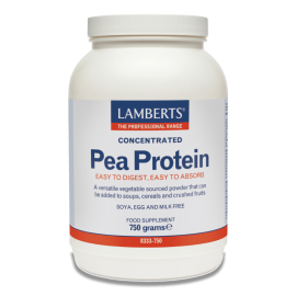 Lamberts Natural Pea Protein, Πρωτείνη από Μπιζέλια για την Ανάπτυξη των Μυών Κατάλληλη για Αθλητές, 750gr