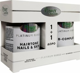 Power Of Nature Platinum Range Hairtone Nails & Skin 30 κάψουλες & Platinum Range B-Complex 20 ταμπλέτες