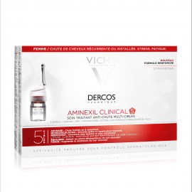 Vichy Dercos Clinical 5 Women Πρόγραμμα Κατά Της Τριχόπτωσης Για Γυναίκες 21 Μονοδόσεις x 6ml