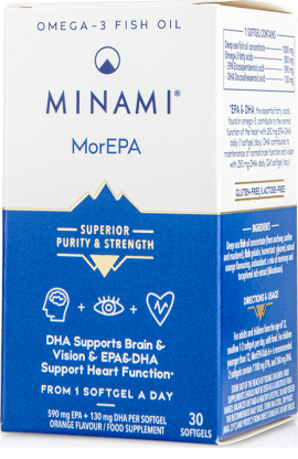 Minami Nutrition MorEpa Smart Fats Fish Oil 30 Κάψουλες