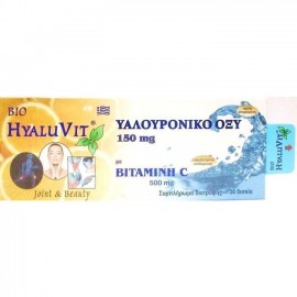 Medichrom Hyaluvit Υαλουρονικο Οξυ 150mg & Vitamin C 500mg 30 ταμπλέτες