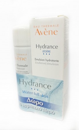 Avene Promo Hydrance Legere ενυδατική Κρέμα 50ml & Avene Eau Thermale Ιαματικό Νερό ενυδάτωσης 50ml