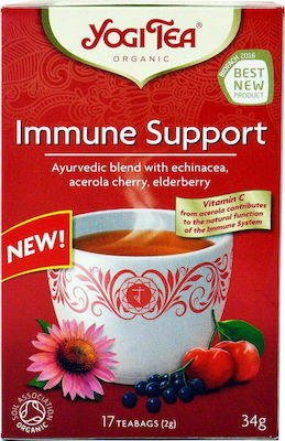 Yogi Tea Immune Support Bio, Τσάι Για Ενίσχυση Του Ανοσοποιητικού 17 Φακελάκια