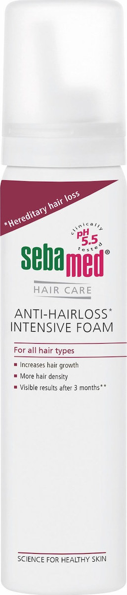 Sebamed Anti-Hairloss Intensive Foam Δυναμωτικός Αφρός κατά της Τριχόπτωσης που Ενισχύει την Ανάπτυξη των Μαλλιών, 70ml