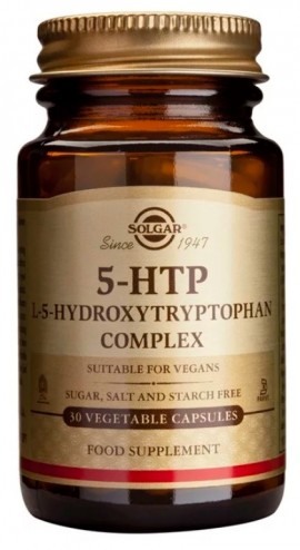 Solgar 5 HTP L-5-Hydroxytryptophan Complex 100mg Συμπλήρωμα Διατροφης 5 HTP 90 Φυτικές Κάψουλες