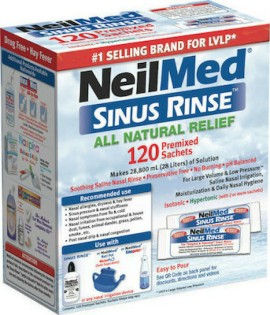 NeilMed Sinus Rinse 120 Ανταλλακτικά Φακελάκια Ισοτονικό Διάλυμα Ρινικών Πλύσεων για Ενήλικες