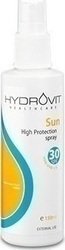 HYDROVIT SUN Spray SPF 30, Προστατεύει από την ηλιακή ακτινοβολία και προλαμβάνει φωτοδερματίτιδες, μελαγχρωματικές βλάβες, πρόωρη γήρανση του δέρματος, 150 ml