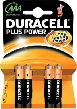 Duracell Plus Power Αλκαλικές Μπαταρίες AAA 1.5V 4τμχ