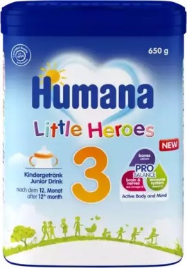 Humana Optimum 3 Little Heroes Γάλα σε Σκόνη 12m+ 650gr