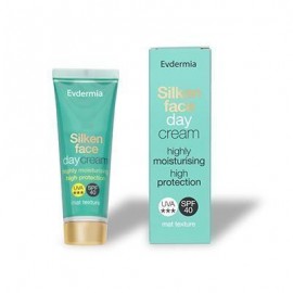 Evdermia Silken Face Day Cream SPF40 Ενυδατική Αντηλιακή Κρέμα Προσώπου, 50ml