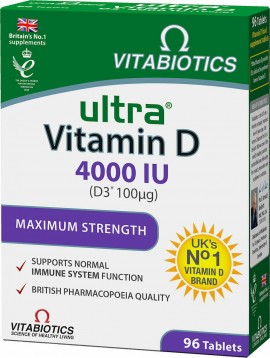 Vitabiotics Ultra Vitamin D3 4000iu 96tabs