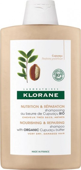 Klorane Nourishing  Repairing Shampoo with Organic Cupuacu Butter Για Ξηρά Μαλλιά 400ml