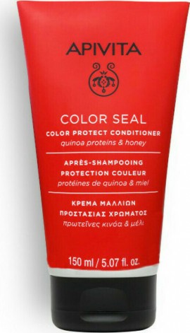 Apivita Color Seal Μαλακτική Κρέμα Μαλλιών για Προστασία Χρώματος με Πρωτεΐνες Κινόα κα Μέλι 150ml