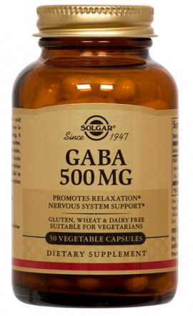 Solgar Gaba 500mg Συμπλήρωμα Διατροφής Gaba Αμινοξέως 50 Φυτικές Κάψουλες
