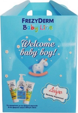 Frezyderm welcome baby boy: Baby shampoo 300ml+Baby cream +STR ORG