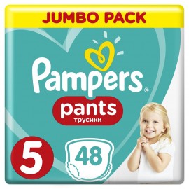Pampers Pants Jumbo Pack Μέγεθος 5 [12-17kg] 48 Πάνες - Βρακάκι