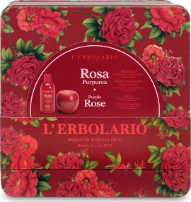 LErbolario Rosa Purpurea Segreti Di Bellezza Set Duo Shower Gel 250ml - Body Cream 200ml