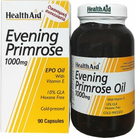 Health Aid Evening Primrose 1000mg Συμπλήρωμα Διατροφής για Γυναίκες με Προεμμηνορροϊκό Σύνδρομο, 90caps