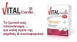 Vital Cardio Plus Συμπλήρωμα Διατροφής Συνένζυμου Q10  30 Ταμπλέτες