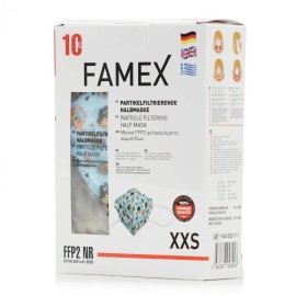 Famex Filtering Mask FFP2 (KN95) Pirates XXS (10τμχ) - Παιδική Μάσκα Πειρατές, Έως 6 Ετών