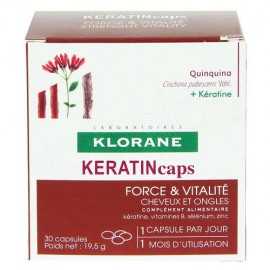 Klorane Keratin Συμπλήρωμα Διατροφής για Δυνατά Μαλλιά​, 30caps
