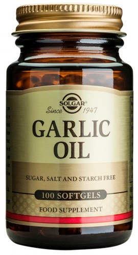 Solgar Garlic Oil Συμπλήρωμα Διατροφής με Έλαιο Σκόρδου 100 Μαλακές Κάψουλες