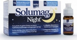 Intermed Solumag Night Φόρμουλα με Μαγνήσιο & Μελατονίνη για Βελτίωση της Ποιότητας του Ύπνου 15 Φιαλίδια x 10ml